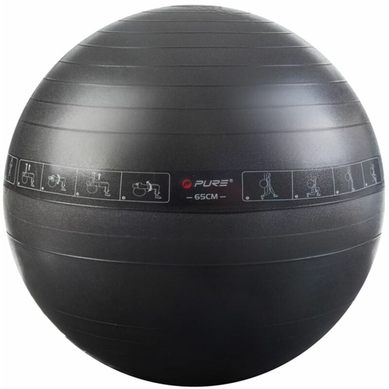

Pure2Improve Pelota de ejercicio negra 65 cm