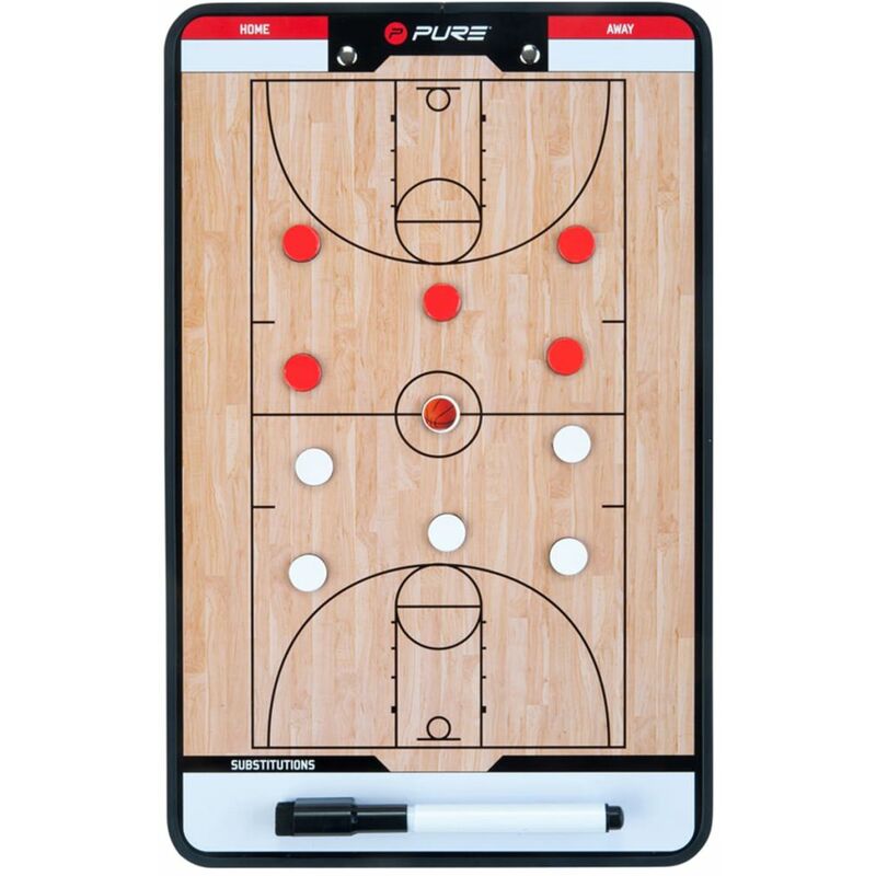 

Pure2Improve Pizarra entrenador baloncesto 2 caras 35x22cm P2I100610