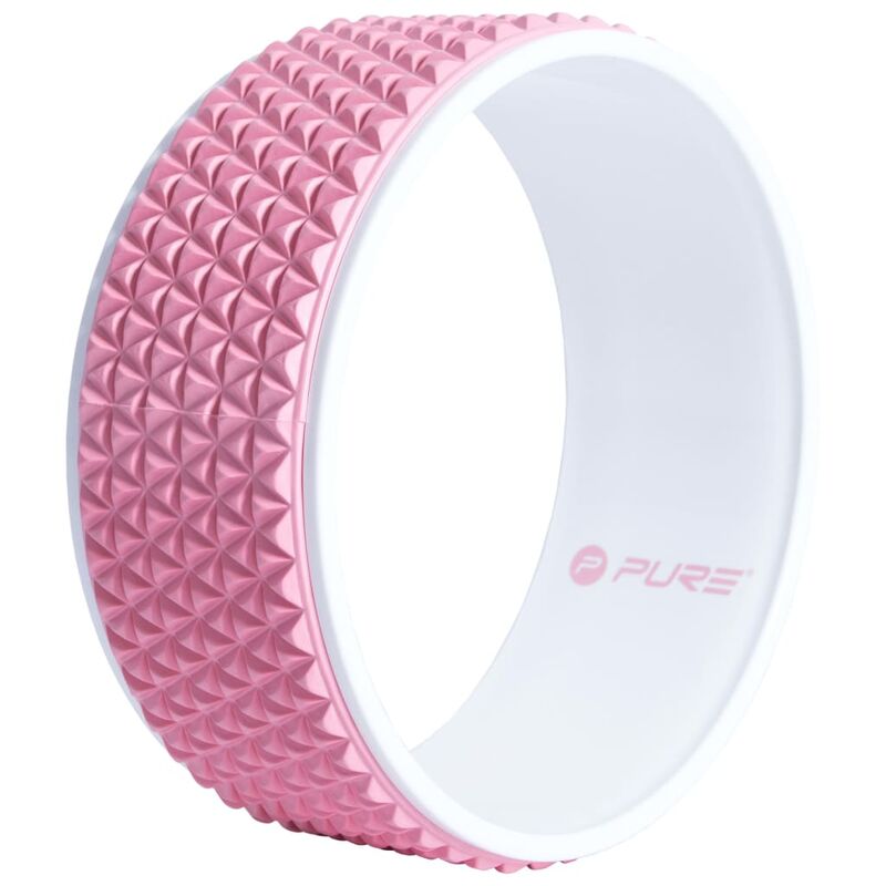 

Pure2Improve Rueda de yoga rosa y blanco 34 cm