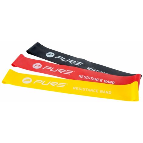 Pure2Improve Three Piece Resistance Band Set Exercise Loop Trainer P2I200280 
