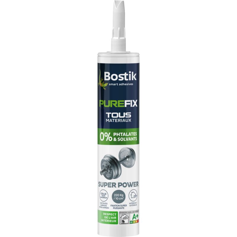 Bostik - Mastic fixation Purefix Super Power - blanc - 290 mL