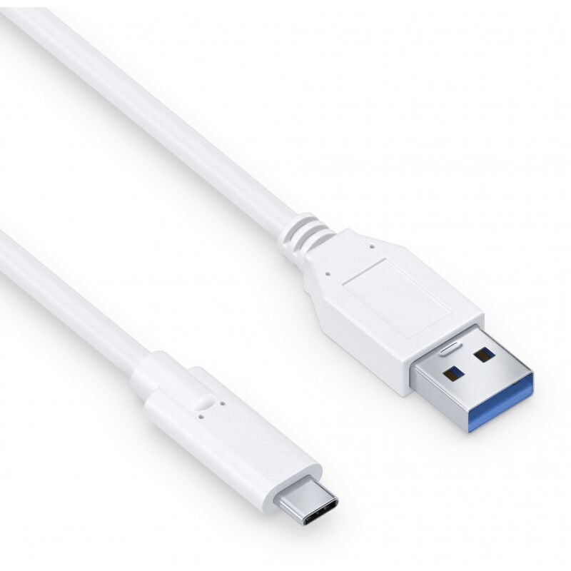 Câble usb-c vers usb-a, usb 3.1 Gen 2 avec transfert de données 10 Go/s, blanc, 1,00 m (IS2610-010) - Purelink