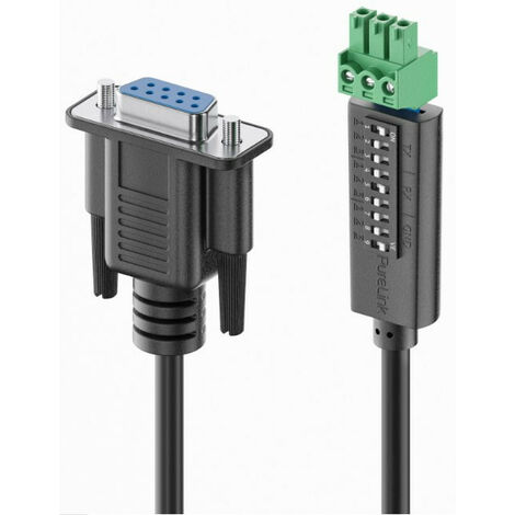 PureLink PURE PTM-RS100 - Kabel RS232 9 pin D-type/3 pin Phoenix DIP switch pin, 1,5m (PTM-RS100)