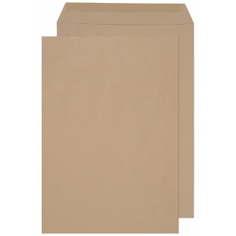 Blake - Puely Eveyday Pocket Envelope C4 Gummed Plain 90gsm Manilla (Pack 25 - Brown