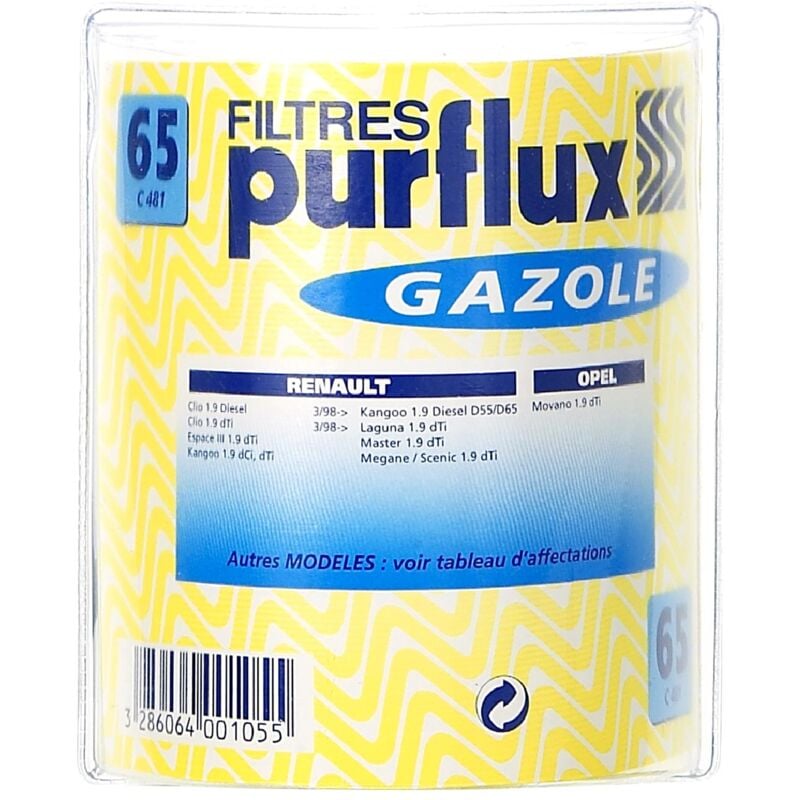 Filtre Gazole No65 C481Y - Purflux