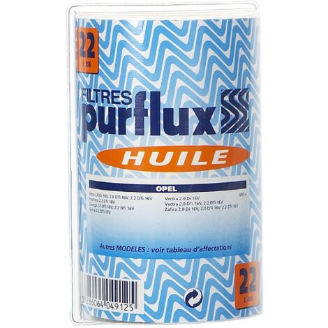 PURFLUX Filtre Huile No22 L306Y