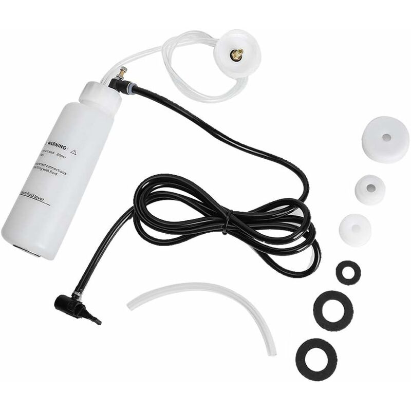 Toolive - Purge de frein de voiture , 500 ml d'embrayage de frein de voiture Kit de purge de liquide de purge de frein Kit de purge de frein outil de