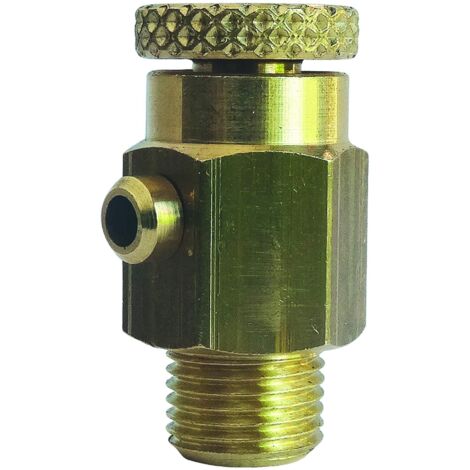 Ayor – Purgeur d'air à volant en laiton 1/8 – Filetage plomberie M5/10 – Pour radiateurs avec orifice 5/10 – Installation facile en hauteur