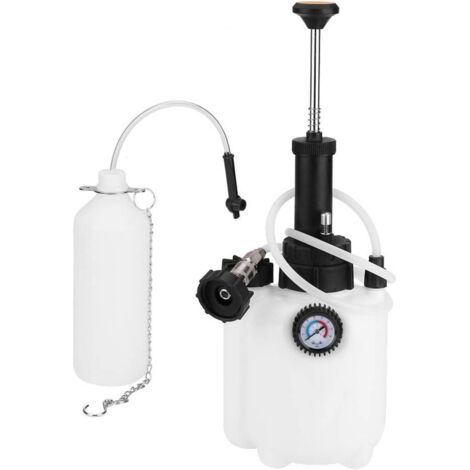 Purgeur De Frein - 3 L - Système À Pression Manuelle Avec Manomètre Et Valve De Détente - Adaptateur E20 Ø45 Mm - Pour Véhicules Européens - 1 Pièce
