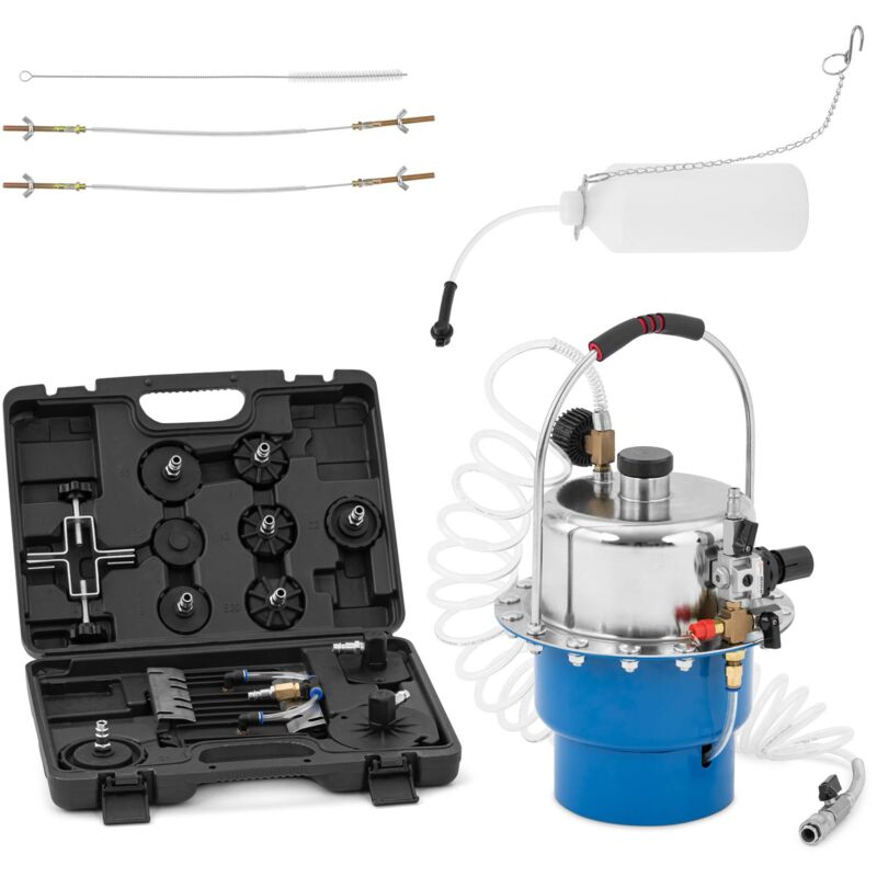 Purgeur de frein Pneumatique 5 l 3 bar Raccord rapide Kit purgeur de frein