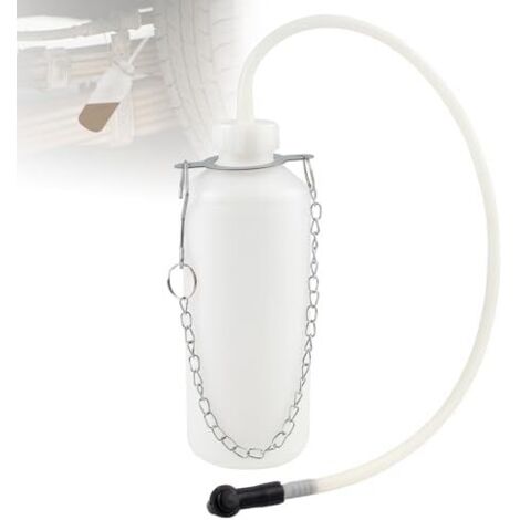 Purgeur de Frein Voiture 1L Purgeurs Purge avec Tuyau 60 cm et Universel Adaptateur en Caoutchouc pour Récupérer Le Liquide -