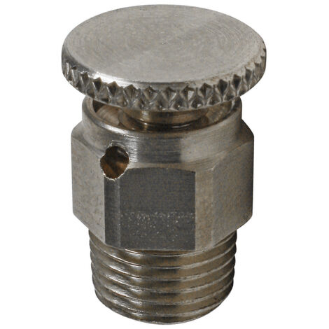 Purgeur manuel à volant et à bec orientable nickelé 1/8" (5/10) - Thermador