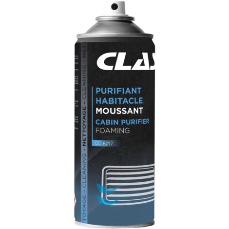 Purifiant habitacle 400ml moussantSpray purifiant conduits d'air et habitacle moussant 400ml - CO 6217 - CLAS Equipements