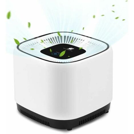 Purificador de aire con filtro HEPA verdadero, 20 m³, 99,97% de eficiencia de filtración contra olores/polvo/polen/humo, funciones de esterilización (purificador de aire)