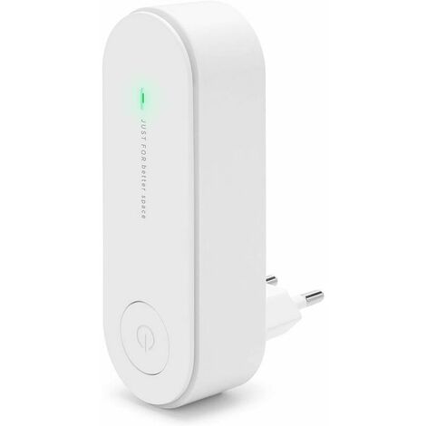 Purificador de aire con generador de iones Mini filtro portátil enchufable Purificador de aire Desodorante para el hogar, dormitorio, cocina, oficina, eliminar humo, olor, polvo, polen, blanco