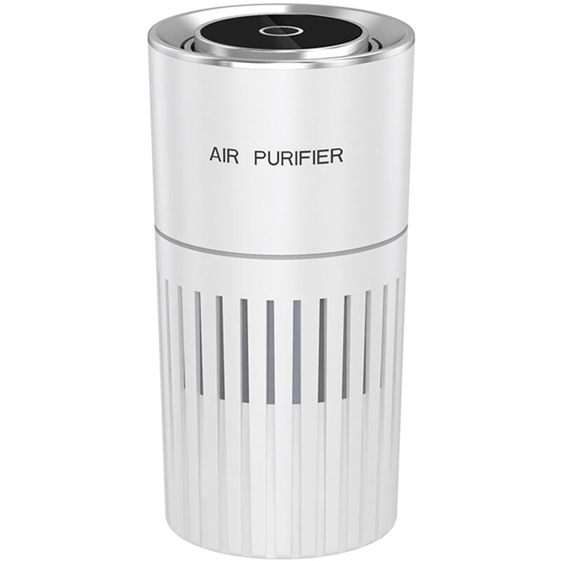 

Purificador de aire de carga de escritorio con 2 piezas de alta eficiencia HEPA filtro de luz UV portatil USB purificador de aire silencioso