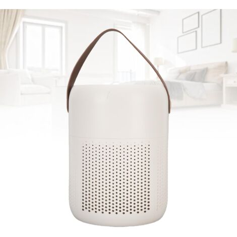 Purificador de aire iónico silencioso y ambientador portátil para el hogar, el dormitorio y la oficina. Fabricado en plástico ABS. Tamaño compacto. El paquete incluye: 1 unidad con cable USB.