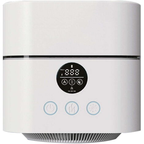 Purificador de aire PM2.5 + humidificador – Iones negativos, esterilización UV, aromaterapia, luz nocturna, regalo 4 en 1 para el Día de la Madre.