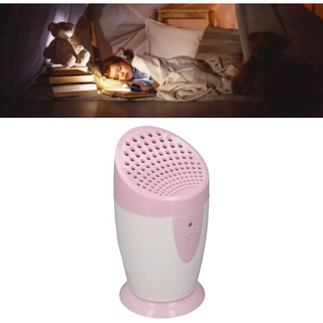 Purificador de aire portátil con ozono e iones negativos – Modo normal/potencia máxima – Para oficina, coche y hogar – Color rosa
