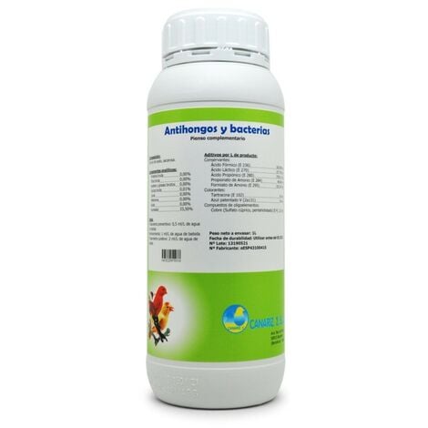 MM_UNVERIFIED_BRAND Purificante natural ANTIHONGOS Y ANTIBACTERIAS CANARIZ para el agua de bebida en aves 1 lto..