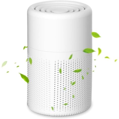 Purificateur d'Air, Air Purifier avec  HEPA Filtre, USB Purificateurs d'air avec Aromathérapie, Silencieux Purificateur d'Air Chambre pour Maison, Bureau, Poussière, Pollen, Fumée, Odeur