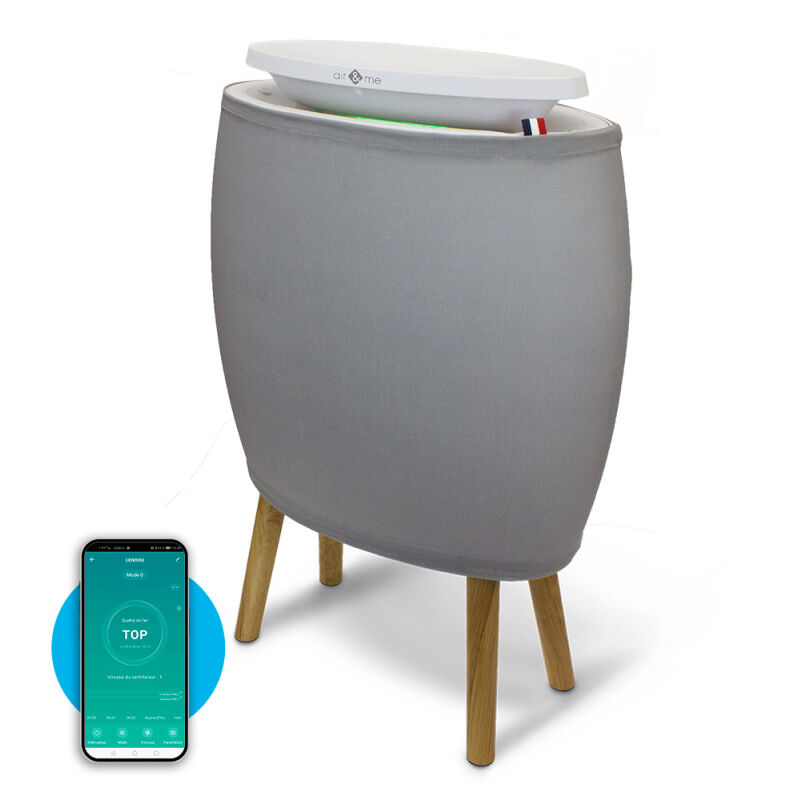 Purificateur connecté lendou Air&me Connecté et très silencieux, niveau sonore de 37 dB, adapté à une pièce de 35 M²