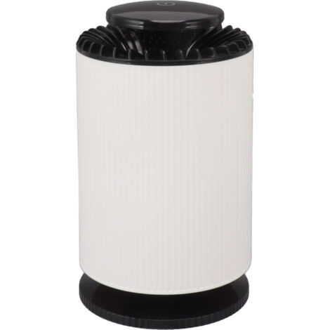 Purificateur d'Air de Bureau Élégant Blanc avec Filtre - Lampe de Table pour Chambre et Bureau