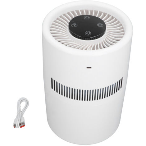 Purificateur d'air et humidificateur 2 en 1, 5 W, réservoir d'eau de 4 L, silencieux, idéal pour le bureau, la chambre ou la chambre d'enfant.