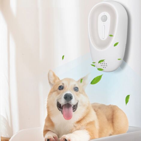 Purificateur d'Air Intelligent Éliminateur d'odeurs pour Litière de Chats avec Ozone et Détection de Mouvement – ABS, Lumière LED Chaud/Froid, Batterie Lithium 1600mAh