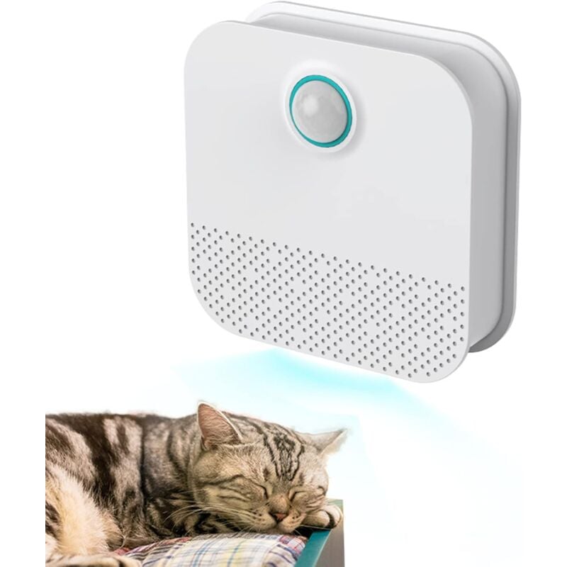 Purificateur d'air Intelligent pour Animaux et Chats Chargement usb Déodorant Intelligent pour Litière Chat Désodorisant pour Chien Mini Purificateur