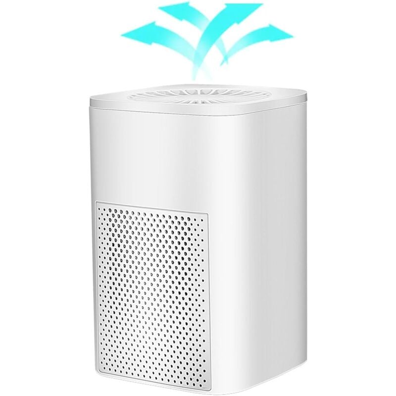 Purificateur d'air ionique pour chambre à coucher, purificateur d'air avec filtre hepa, élimine efficacement la poussière, la fumée de cigarette, les
