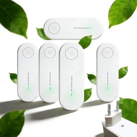 Purificateur d’air ionique ultra-silencieux, élimine les odeurs et les particules – pour cuisine, salon, chambre