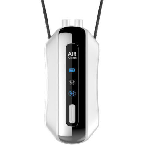 Purificateur d'air ioniseur, purificateur d'air personnel rechargeable - Portable - Générateur d'ions négatifs - Efficace contre les germes et les allergènes