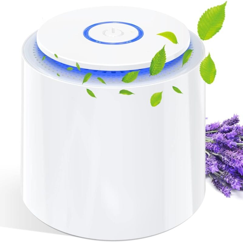 Purificateur d'air maison avec à Charbon Actif (3 étapes),99.97% Filtration Ultra Silencieux 32db, Veilleuse, Capturer Pollen, Fumée, Poussière,