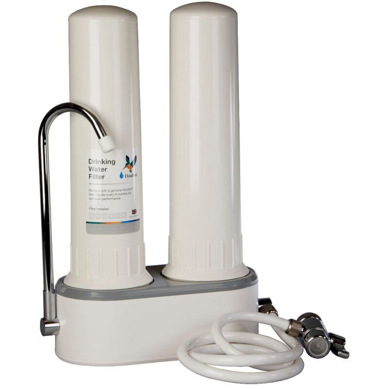 Doulton - Purificateur d'eau duo sur évier anti calcaire