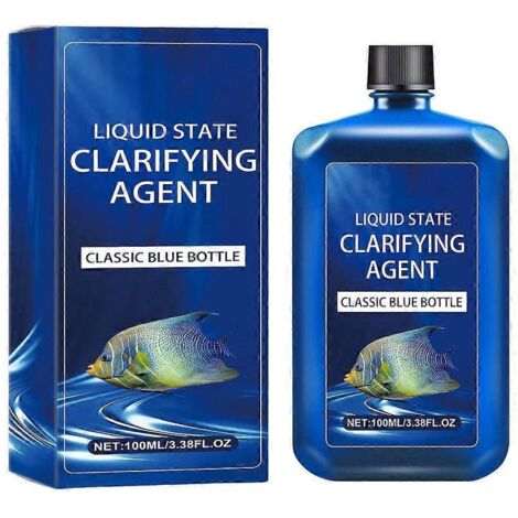 Purificateur d'eau pour aquarium 100ml - Solution d'entretien de l'environnement pour poissons, maintien de la qualité de l'eau, soin des bassins et réservoirs.