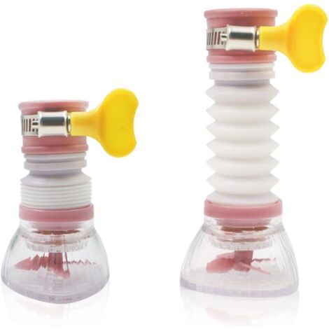Purificateur d'eau pour robinet (rose), pommeau de robinet de cuisine mobile, douchette de robinet d'évier pivotante à 360°, douchette pivotante