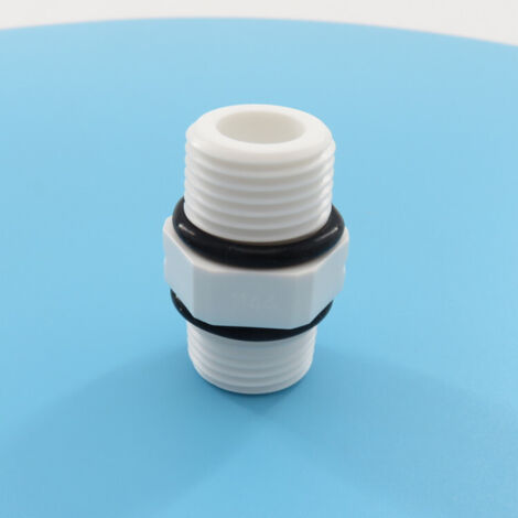 Purificateur d'eau transfrontalier, raccord droit fileté externe à 4 points avec joint en caoutchouc étanche, accessoire de connexion pour bouteille filtrante de 20 mm