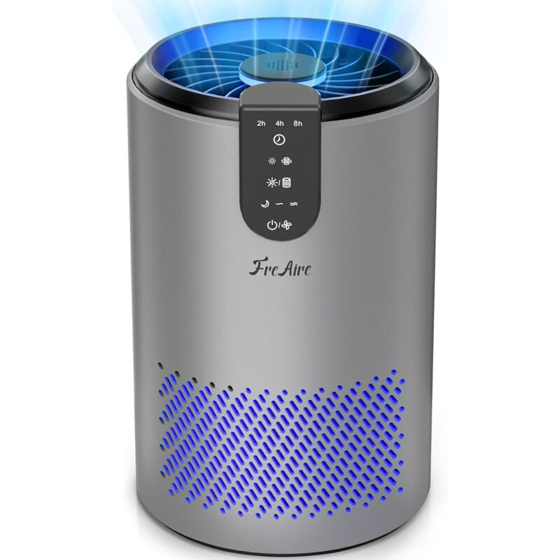 Purificateurs d'air pour chambre à coucher, purificateurs d'air Hepa pour la maison jusqu'à 538 pieds carrés/h, petit purificateur d'air avec filtre