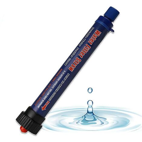 Purificateurs d'eau portables, 0,1 micron classe 4 purificateur d'eau équipement de survie filtre à eau personnel pailles camping randonnée éléments d'urgence, 2000 ml