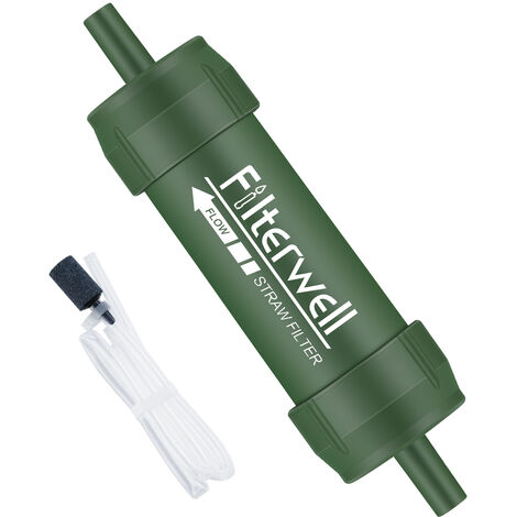 Purification de l'eau en plein air paille filtre de sterilisation exterieur portable purificateur d'eau outil de boisson sauvage avec tuyau d'eau