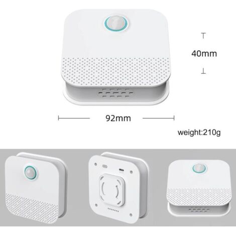 Purificatore d'aria intelligente per animali domestici e gatti, ricarica USB, deodorante intelligente per lettiere per gatti, deodorante per cani, mini purificatore d'aria, facile da installare