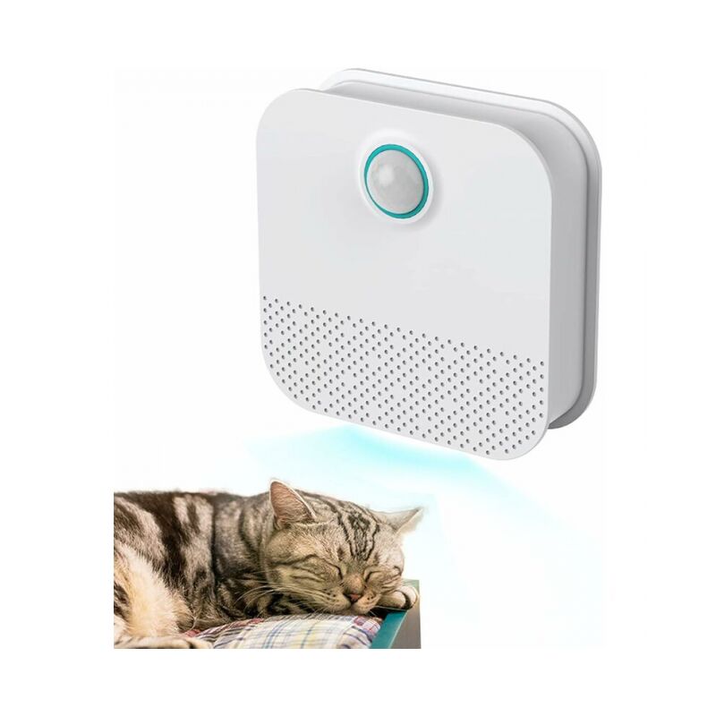 Image of Purificatore d'aria intelligente per animali domestici e gatti Ricarica USB Deodorante per lettiera per gatti Deodorante per cani Mini purificatore