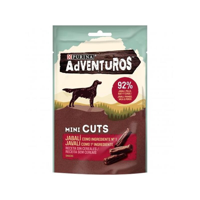 

Snack perro MiniCuts Jabalí 70g - Adventuros