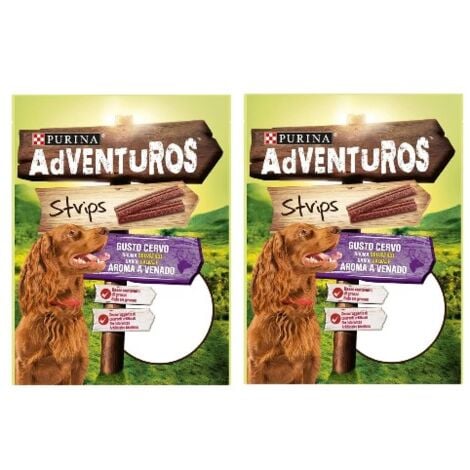 PURINA ADVENTUROS STRIPS SNACK AL CERVO 2 PZ DA 90 GR