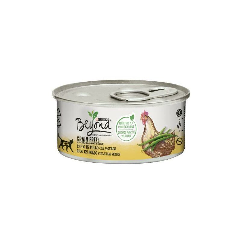 

PURINA Grain Free Húmedo Gato sabor Pollo 85g - Beyond