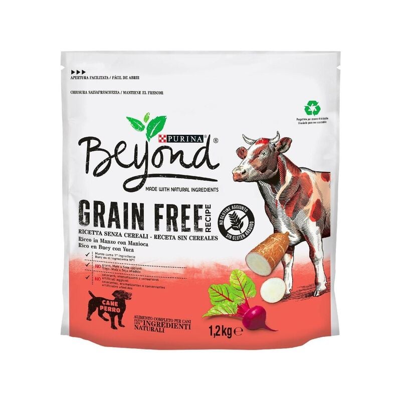 

PURINA Grain Free Perro Seco Sabor Buey 1.2kg - Beyond