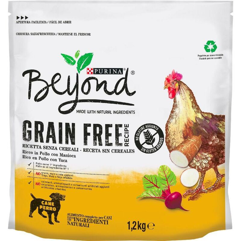 

PURINA Grain Free Perro Seco Sabor Pollo 1.2kg - Beyond