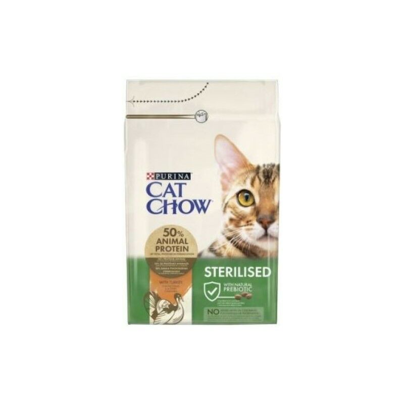 Purina - Pienso para gatos esterilizados cat chow pavo 3 kg