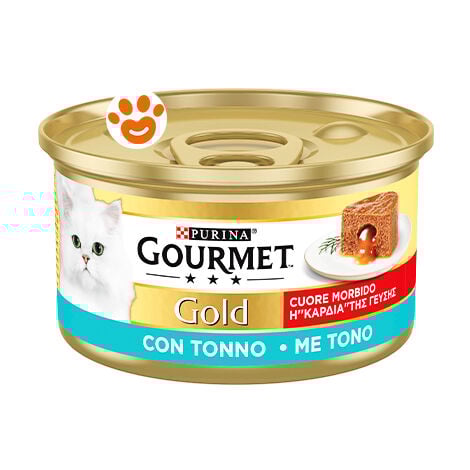 Purina Cat Gourmet Gold Cuore Morbido Tonno  - Purina Cat Gourmet Gold Cuore Morbido Tonno - Lattina Da 85 Gr